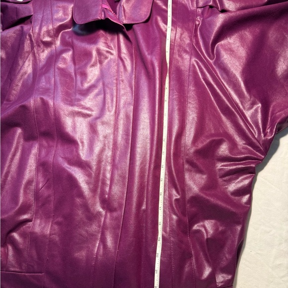 Vintage Pierre Lamonte Purple Bomber Jacket Size 8 - Picture 15 of 16